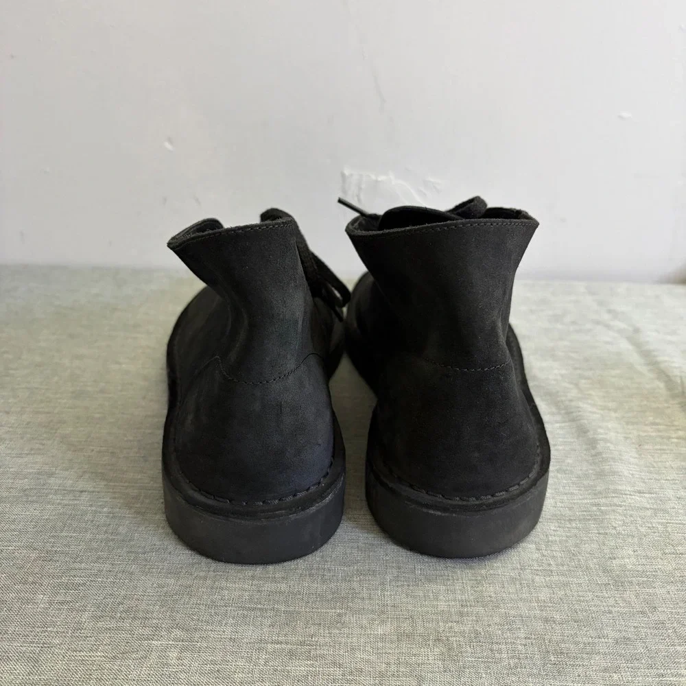 Clarks Desert Boot Mens 11 Black Suede Chukka Lace Up Ankle Boots 260822883110